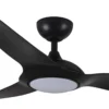 Claro Glider High Airflow DC Ceiling Fan with LED Light - Black 52" - Image 6