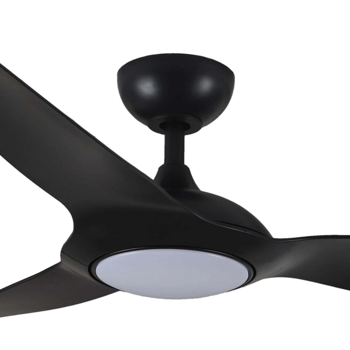 Claro Glider High Airflow DC Ceiling Fan with LED Light - Black 52" - Image 6