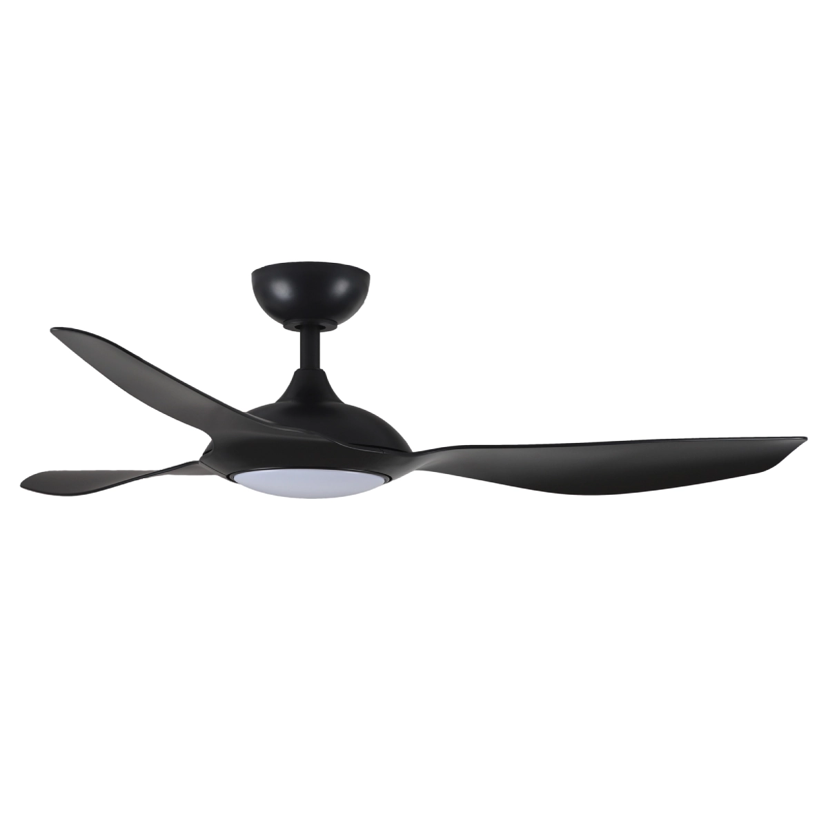Claro Glider High Airflow DC Ceiling Fan with LED Light - Black 52" - Image 8