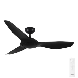 Claro Glider High Airflow DC Ceiling Fan - Black 52"