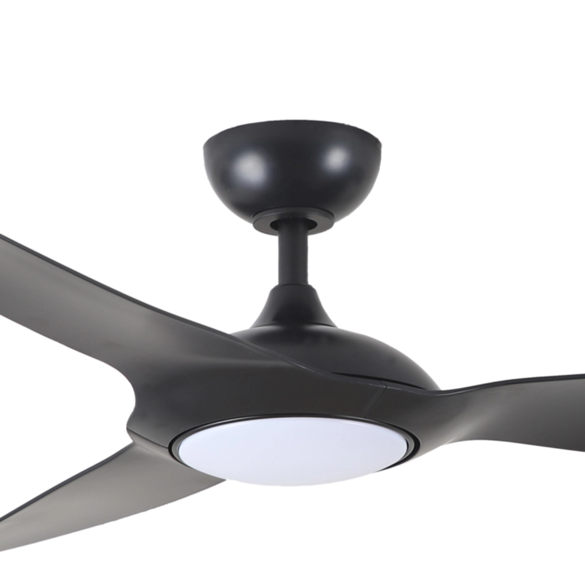 Claro Glider High Airflow DC Ceiling Fan with LED Light - Black 60" - Image 6