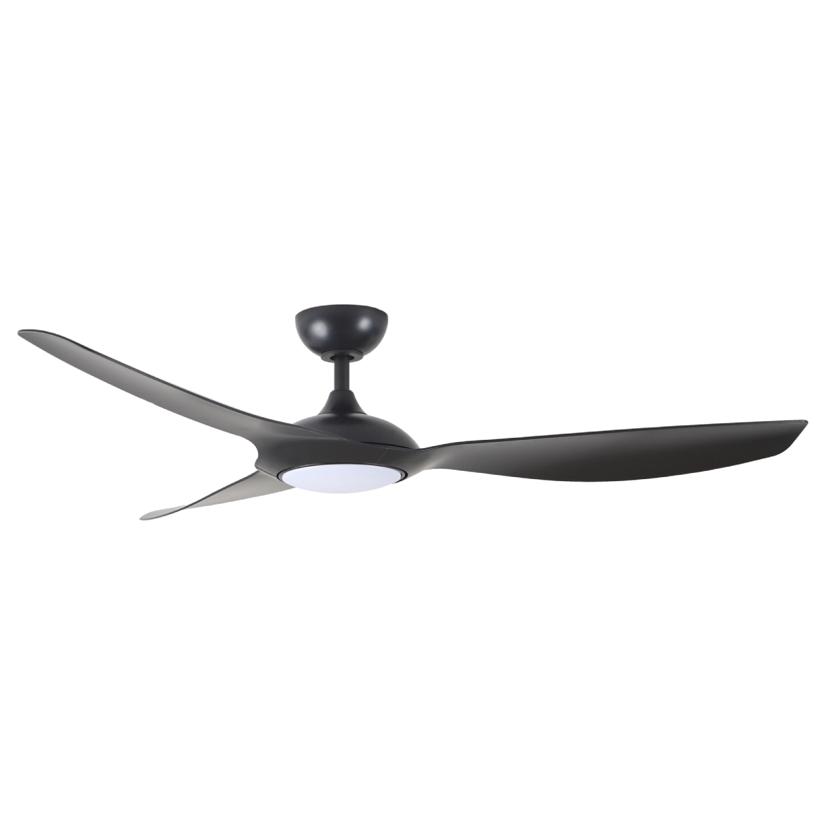 Claro Glider High Airflow DC Ceiling Fan with LED Light - Black 60" - Image 8