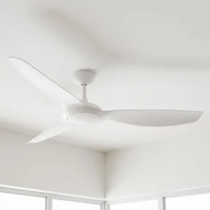 Alternative view of Claro Glider High Airflow DC Ceiling Fan - White 60"