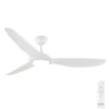 Claro Glider High Airflow DC Ceiling Fan with LED Light - White 60"