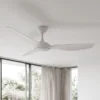 Claro Glider High Airflow DC Ceiling Fan with LED Light - White 60" - Image 2