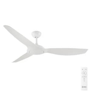 Claro Glider High Airflow DC Ceiling Fan - White 60"