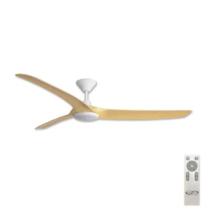 hunter-pacific-aqua-ip66-v3-dc-52-inch-ceiling-fan-white-with-oak-timber-style-blades-with-led-light-and-remote-control